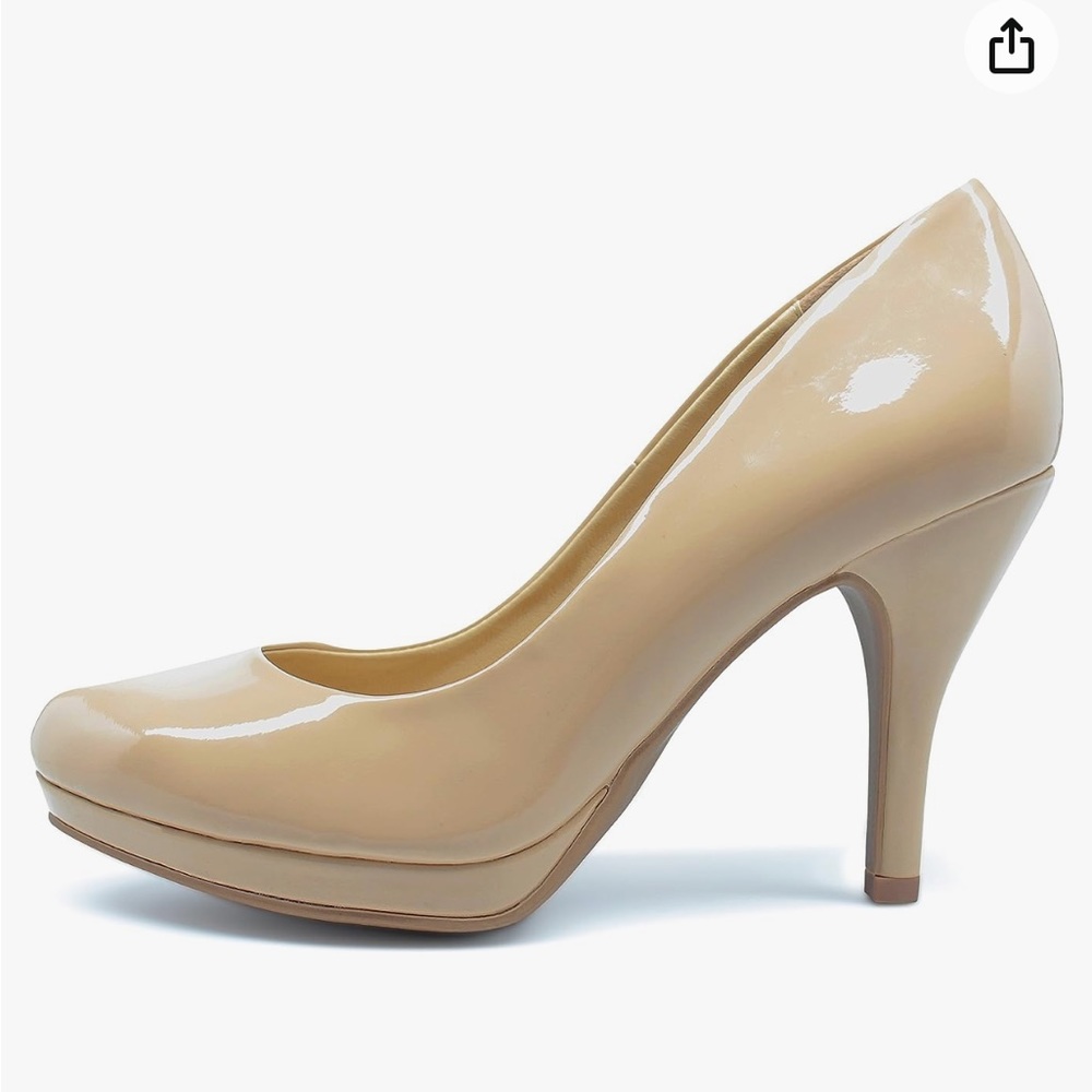 - Marco Republic Rome patent comfort heels neutral size 9
